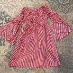 Red Gingham Kids Dress